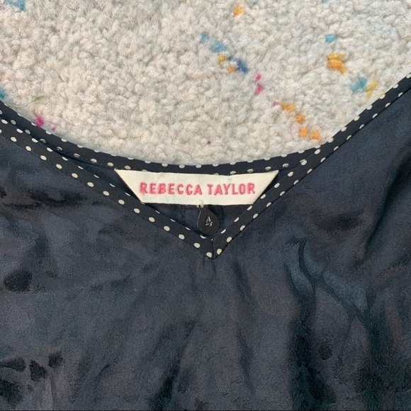 Rebecca Taylor Jacquard Cheetah Peasant Dress sz 4 - Picture 3 of 7